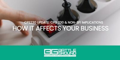 CPS230 update: CPG 230 and non-SFI implications