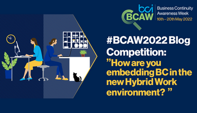 BCAW 2022 Blog Competition: 'How are you embedding BC in the new Hybrid Work environment?'