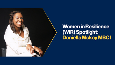BCI Women in Resilience (WiR) spotlight: Doniella Mckoy MBCI