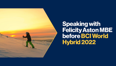 Speaking with Felicity Aston MBE before BCI World Hybrid 2022