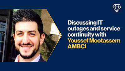 Discussing IT outages and service continuity with Youssef Mootassem AMBCI