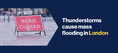 Thunderstorms cause mass flooding in London