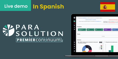 Attend a ParaSolution BCM Software Live Demo in Spanish