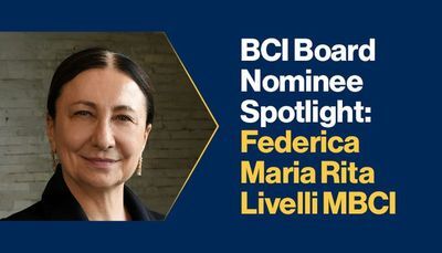 BCI Board Nominee Spotlight: Federica Maria Rita Livelli MBCI