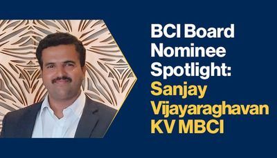 BCI Board Nominee Spotlight: Sanjay Vijayaraghavan KV MBCI