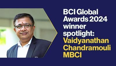BCI Global Awards 2024 Winner Spotlight: Vaidyanathan Chandramouli MBCI