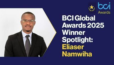 BCI Global Awards 2025 Winner Spotlight: Eliaser Namwiha