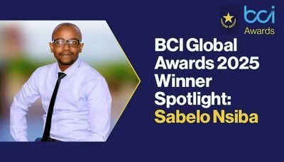 BCI Global Awards 2025 Winner Spotlight: Sabelo Nsiba