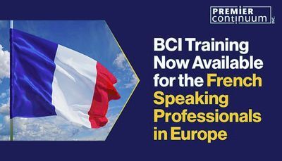 BCI Training Now Available for the French Speaking Professionals in Europe