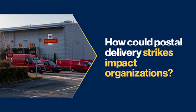 How could postal delivery strikes impact organizations?