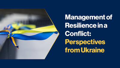 Management of resilience in a conflict: perspectives from Ukraine
