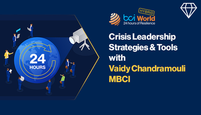 Crisis Leadership strategies and tools with Vaidy Chandramouli MBCI