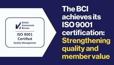 The BCI achieves its ISO 9001 Certification: Strengthening Quality and Member Value