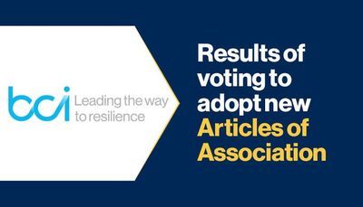 Results of voting to adopt new Articles of Association