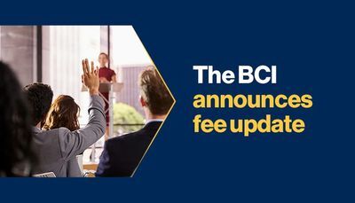 The BCI announces fee update
