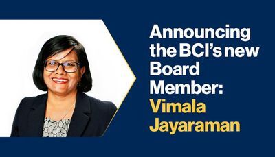 Announcing the BCI&rsquo;s new Board Member: Vimala Jayaraman