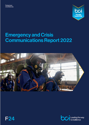 BCI Emergency and Crisis Communications Report 2022